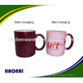 High temperature heat sensitive 11oz color changing mug